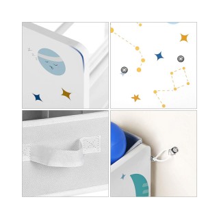 Ξύλινη Παιδική Ραφιέρα με 9 Κουτιά Αποθήκευσης 62.5 x 60 x 29.5 cm ...