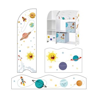 Ξύλινη Παιδική Ραφιέρα 93 x 30 x 100 cm Songmics GKR42WT Ξύλινη Παιδική Ραφιέρα 93 x 30 x 100 cm Songmics GKR42WT