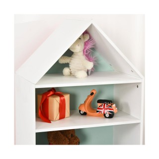 Ξύλινη Παιδική Βιβλιοθήκη με 4 Ράφια και 1 Συρτάρι 50 x 30 x 142 cm...