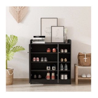 Ξύλινη Παπουτσοθήκη με 1 Ντουλάπι και 4 ράφια 83 x 30 x 90 cm Χρώμα... Ξύλινη Παπουτσοθήκη με 1 Ντουλάπι και 4 ράφια 83 x 30 x 90 cm Χρώμα...