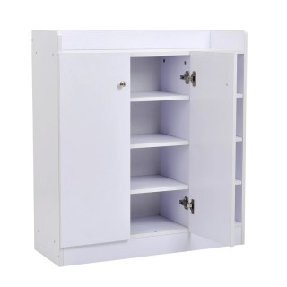 Ξύλινη Παπουτσοθήκη με 1 Ντουλάπι και 4 ράφια 83 x 30 x 90 cm HOMCO...