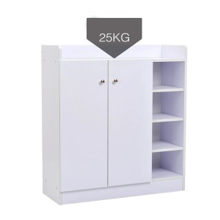 Ξύλινη Παπουτσοθήκη με 1 Ντουλάπι και 4 ράφια 83 x 30 x 90 cm HOMCO... Ξύλινη Παπουτσοθήκη με 1 Ντουλάπι και 4 ράφια 83 x 30 x 90 cm HOMCO...