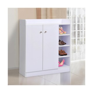 Ξύλινη Παπουτσοθήκη με 1 Ντουλάπι και 4 ράφια 83 x 30 x 90 cm HOMCO... Ξύλινη Παπουτσοθήκη με 1 Ντουλάπι και 4 ράφια 83 x 30 x 90 cm HOMCO...