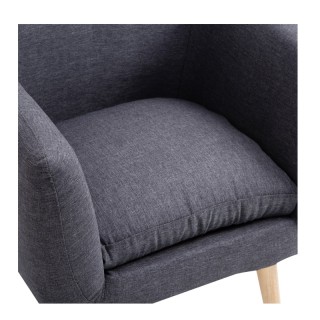 Ξύλινη Πολυθρόνα 68 x 58.5 x 76 cm HOMCOM 833-525CG Ξύλινη Πολυθρόνα 68 x 58.5 x 76 cm HOMCOM 833-525CG