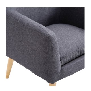 Ξύλινη Πολυθρόνα 68 x 58.5 x 76 cm HOMCOM 833-525CG Ξύλινη Πολυθρόνα 68 x 58.5 x 76 cm HOMCOM 833-525CG