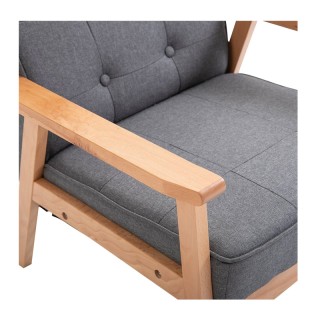 Ξύλινη Πολυθρόνα 70 x 64.5 x 70 cm HOMCOM 833-664 Ξύλινη Πολυθρόνα 70 x 64.5 x 70 cm HOMCOM 833-664