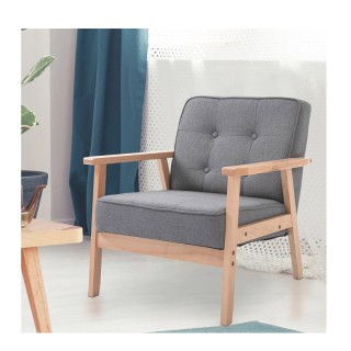 Ξύλινη Πολυθρόνα 70 x 64.5 x 70 cm HOMCOM 833-664 Ξύλινη Πολυθρόνα 70 x 64.5 x 70 cm HOMCOM 833-664