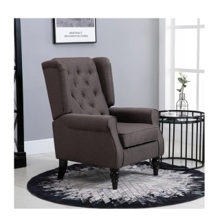 Ξύλινη Πολυθρόνα 76 x 86 x 108 cm Χρώματος Σκούρο Καφέ HOMCOM 833-6... Ξύλινη Πολυθρόνα 76 x 86 x 108 cm Χρώματος Σκούρο Καφέ HOMCOM 833-6...