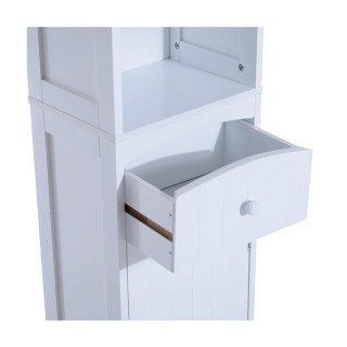 Ξύλινη Στήλη Μπάνιου με 1 Ντουλάπι και 3 Ράφια 35 x 24 x 170 cm HOM... Ξύλινη Στήλη Μπάνιου με 1 Ντουλάπι και 3 Ράφια 35 x 24 x 170 cm HOM...