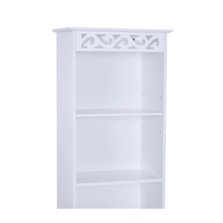 Ξύλινη Στήλη Μπάνιου με 1 Ντουλάπι και 3 Ράφια 40 x 23 x 160 cm HOM... Ξύλινη Στήλη Μπάνιου με 1 Ντουλάπι και 3 Ράφια 40 x 23 x 160 cm HOM...