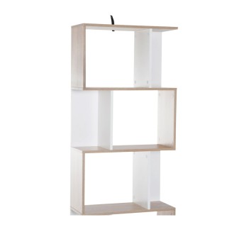 Ξύλινη Βιβλιοθήκη με 5 Ράφια 60 x 24 x 184.5 cm Χρώματος Καφέ Ανοιχ...