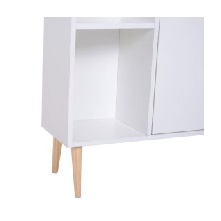 Ξύλινη Βιβλιοθήκη με 5 Ράφια και 1 Ντουλάπι 80 x 23.5 x 118 cm HOMC... Ξύλινη Βιβλιοθήκη με 5 Ράφια και 1 Ντουλάπι 80 x 23.5 x 118 cm HOMC...