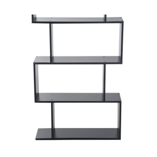 Ξύλινη Βιβλιοθήκη με 6 Ράφια 80 x 23 x 192 cm Χρώματος Μαύρο HOMCOM...