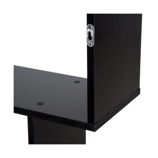 Ξύλινη Βιβλιοθήκη με 6 Ράφια 80 x 23 x 192 cm Χρώματος Μαύρο HOMCOM...