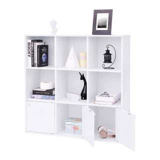 Ξύλινη Βιβλιοθήκη με 6 Ράφια και 3 Ντουλάπια 97.5 x 29 x 97.5 cm VA... Ξύλινη Βιβλιοθήκη με 6 Ράφια και 3 Ντουλάπια 97.5 x 29 x 97.5 cm VA...