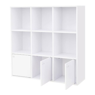 Ξύλινη Βιβλιοθήκη με 6 Ράφια και 3 Ντουλάπια 97.5 x 29 x 97.5 cm VA... Ξύλινη Βιβλιοθήκη με 6 Ράφια και 3 Ντουλάπια 97.5 x 29 x 97.5 cm VA...