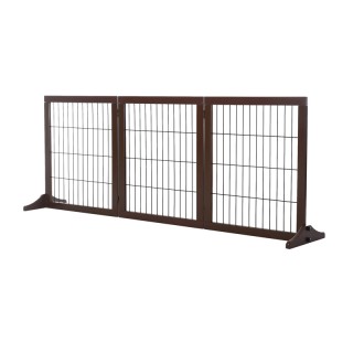 Ξύλινο Αναδιπλούμενο Προστατευτικό για Κατοικίδια 185 x 36 x 71 cm ...