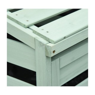 Ξύλινο Διπλό Πλαίσιο για Κάδους Απορριμμάτων 131 x 85 x 125 cm Outs...