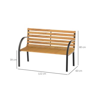 Ξύλινο Διθέσιο Παγκάκι Κήπου 122 x 60 x 80 cm Outsunny 84B-188 Ξύλινο Διθέσιο Παγκάκι Κήπου 122 x 60 x 80 cm Outsunny 84B-188