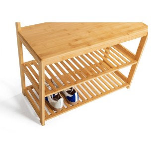 Ξύλινο Έπιπλο Εισόδου με 3 Ράφια και 9 Κρεμάστρες 70 x 30.5 x 170 c... Ξύλινο Έπιπλο Εισόδου με 3 Ράφια και 9 Κρεμάστρες 70 x 30.5 x 170 c...