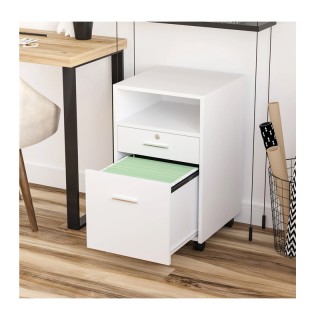 Ξύλινο Έπιπλο Γραφείου με 2 Συρτάρια και 1 Ράφι 39.5 x 40 x 60 cm V... Ξύλινο Έπιπλο Γραφείου με 2 Συρτάρια και 1 Ράφι 39.5 x 40 x 60 cm V...