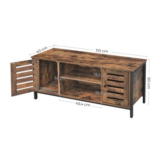 Ξύλινο Έπιπλο Τηλεόρασης 110 x 40 x 50 cm VASAGLE LTV43BX Ξύλινο Έπιπλο Τηλεόρασης 110 x 40 x 50 cm VASAGLE LTV43BX
