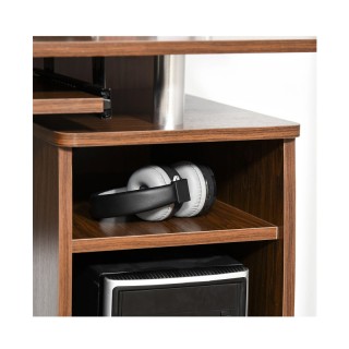 Ξύλινο Γραφείο με Θέση για Υπολογιστή και Πληκτρολόγιο 120 x 55 x 8...