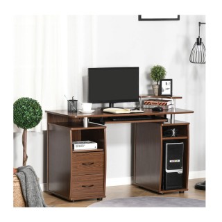 Ξύλινο Γραφείο με Θέση για Υπολογιστή και Πληκτρολόγιο 120 x 55 x 8...