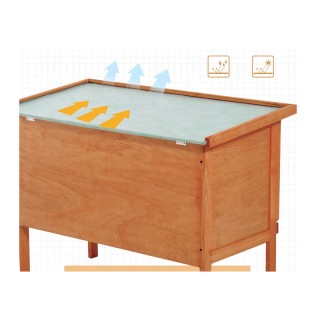 Ξύλινο Κλουβί Εξωτερικού Χώρου για Κατοικίδια 90 x 45 x 65 cm PawHu...