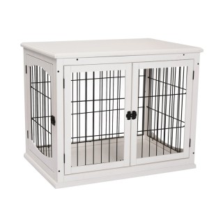 Ξύλινο Κλουβί Σκύλου με 3 Πόρτες 66 x 58.5 x 81 cm PawHut D02-040WT Ξύλινο Κλουβί Σκύλου με 3 Πόρτες 66 x 58.5 x 81 cm PawHut D02-040WT