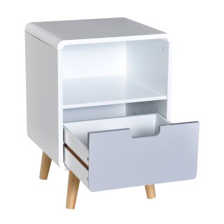 Ξύλινο Κομοδίνο με 1 Συρτάρι και 1 Ράφι 40 x 38 x 58 cm HOMCOM 831-197 Ξύλινο Κομοδίνο με 1 Συρτάρι και 1 Ράφι 40 x 38 x 58 cm HOMCOM 831-197