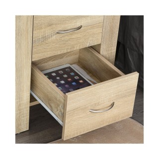 Ξύλινο Κομοδίνο με 2 Συρτάρια 48 x 39 x 54 cm Χρώματος Καφέ Ανοιχτό... Ξύλινο Κομοδίνο με 2 Συρτάρια 48 x 39 x 54 cm Χρώματος Καφέ Ανοιχτό...