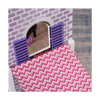 Ξύλινο Κουκλόσπιτο με Αξεσουάρ 86 x 30 x 87 cm HOMCOM 350-077 Ξύλινο Κουκλόσπιτο με Αξεσουάρ 86 x 30 x 87 cm HOMCOM 350-077