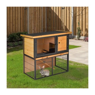 Ξύλινο - Μεταλλικό Κλουβί Κουνελιού 89.5 x 45 x 81 cm PawHut D51-176 Ξύλινο - Μεταλλικό Κλουβί Κουνελιού 89.5 x 45 x 81 cm PawHut D51-176