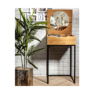 Ξύλινο Μπουντουάρ με Αναδιπλούμενο Καθρέπτη 45 x 45 x 77 cm Χρώματο...