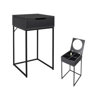 Ξύλινο Μπουντουάρ με Αναδιπλούμενο Καθρέπτη 45 x 45 x 77 cm Χρώματο... Ξύλινο Μπουντουάρ με Αναδιπλούμενο Καθρέπτη 45 x 45 x 77 cm Χρώματο...