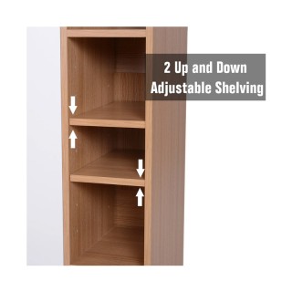 Ξύλινο Ντουλάπι με 2 Πόρτες και 5 Ράφια 80 x 32 x 91 cm HOMCOM 833-588 Ξύλινο Ντουλάπι με 2 Πόρτες και 5 Ράφια 80 x 32 x 91 cm HOMCOM 833-588