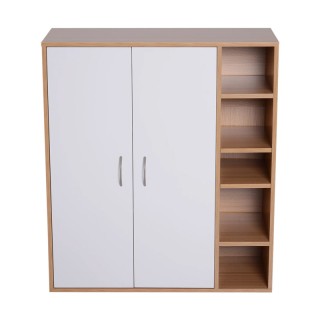 Ξύλινο Ντουλάπι με 2 Πόρτες και 5 Ράφια 80 x 32 x 91 cm HOMCOM 833-588 Ξύλινο Ντουλάπι με 2 Πόρτες και 5 Ράφια 80 x 32 x 91 cm HOMCOM 833-588