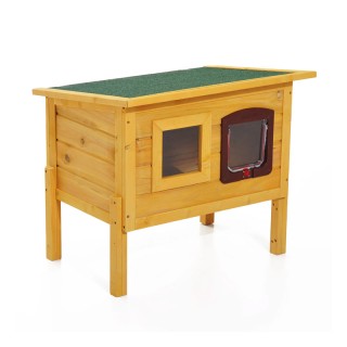 Ξύλινο Σπίτι Γάτας με Ανοιγόμενη Οροφή 70 x 51.5 x 60 cm PawHut D30... Ξύλινο Σπίτι Γάτας με Ανοιγόμενη Οροφή 70 x 51.5 x 60 cm PawHut D30...