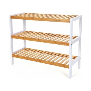 Ξύλινο Stand Αποθήκευσης Παπουτσιών με 3 Ράφια 70 x 26 x 55 cm Song...