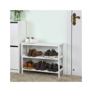Ξύλινο Stand Αποθήκευσης Παπουτσιών με 3 Ράφια 70 x 26 x 55 cm Song...