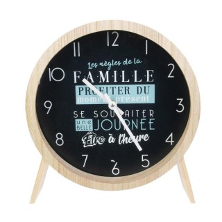 Ξύλινο Στρογγυλό Επιτραπέζιο Ρολόι 33 x 7.8 x 30 cm Home Deco Facto... Ξύλινο Στρογγυλό Επιτραπέζιο Ρολόι 33 x 7.8 x 30 cm Home Deco Facto...