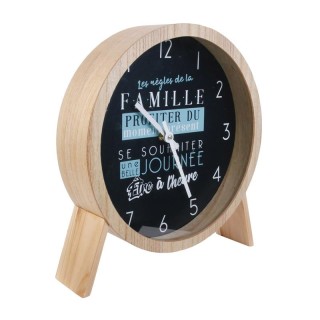 Ξύλινο Στρογγυλό Επιτραπέζιο Ρολόι 33 x 7.8 x 30 cm Home Deco Facto... Ξύλινο Στρογγυλό Επιτραπέζιο Ρολόι 33 x 7.8 x 30 cm Home Deco Facto...
