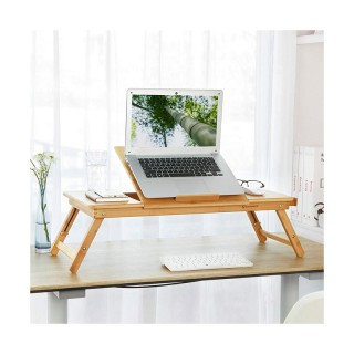 Ξύλινο Βοηθητικό Πτυσσόμενο Τραπέζι Πολλαπλών Χρήσεων με Βάση για L...