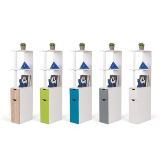 Εταζέρα Μπάνιου με 2 Ντουλάπια και 2 Ράφια 15.2 x 29.8 x 118 cm Χρώ... Εταζέρα Μπάνιου με 2 Ντουλάπια και 2 Ράφια 15.2 x 29.8 x 118 cm Χρώ...