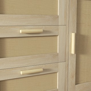 Ντουλάπι HOMCOM Πολλαπλών χρήσεων Boho Style με Ντουλάπι και 3 Συρτ... Ντουλάπι HOMCOM Πολλαπλών χρήσεων Boho Style με Ντουλάπι και 3 Συρτ...