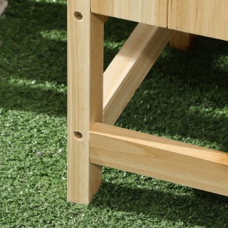 Outsunny Κάθετη Ξύλινη Ζαρντινιέρα εξωτερικού χώρου με τρύπα αποστρ... Outsunny Κάθετη Ξύλινη Ζαρντινιέρα εξωτερικού χώρου με τρύπα αποστρ...