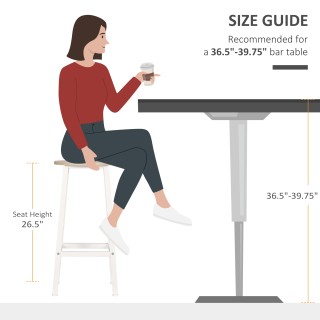 HOMCOM Σετ 2 σκαμπό κουζίνας από μοριοσανίδα και ατσάλι με λεία κορ... HOMCOM Σετ 2 σκαμπό κουζίνας από μοριοσανίδα και ατσάλι με λεία κορ...