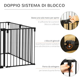 Πτυσσόμενη πύλη ασφαλείας PawHut 8 τμημάτων, Steel Dog Barrier Gate... Πτυσσόμενη πύλη ασφαλείας PawHut 8 τμημάτων, Steel Dog Barrier Gate...