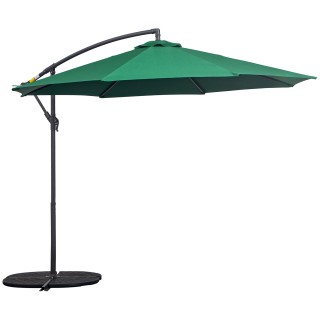 Outsunny Αποκεντρωμένη Μεταλλική Ομπρέλα, πράσινη, 3μ 01-0219 Outsunny Αποκεντρωμένη Μεταλλική Ομπρέλα, πράσινη, 3μ 01-0219